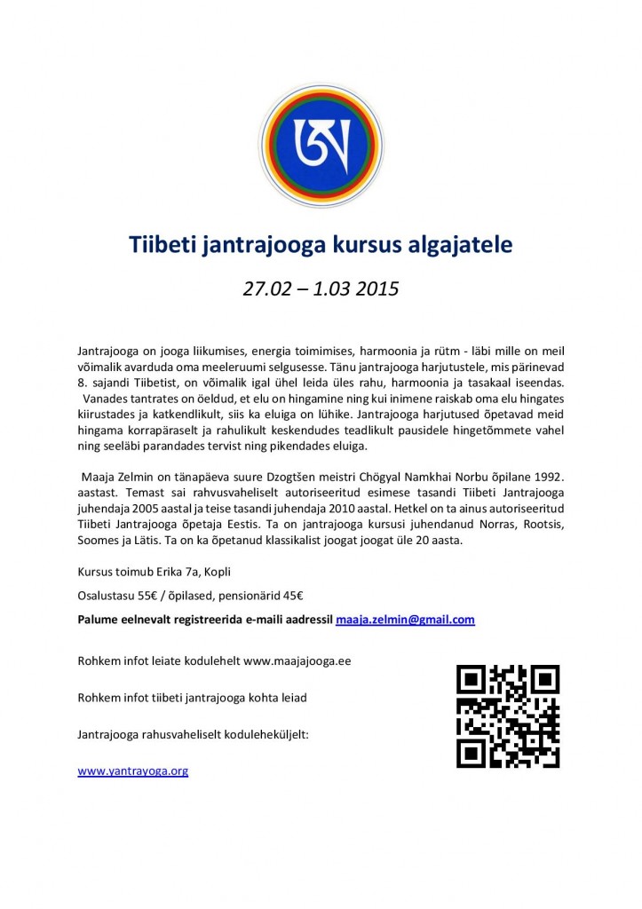 Tiibeti jantrajooga kursus algajatele plakat - Copy-page-001-1